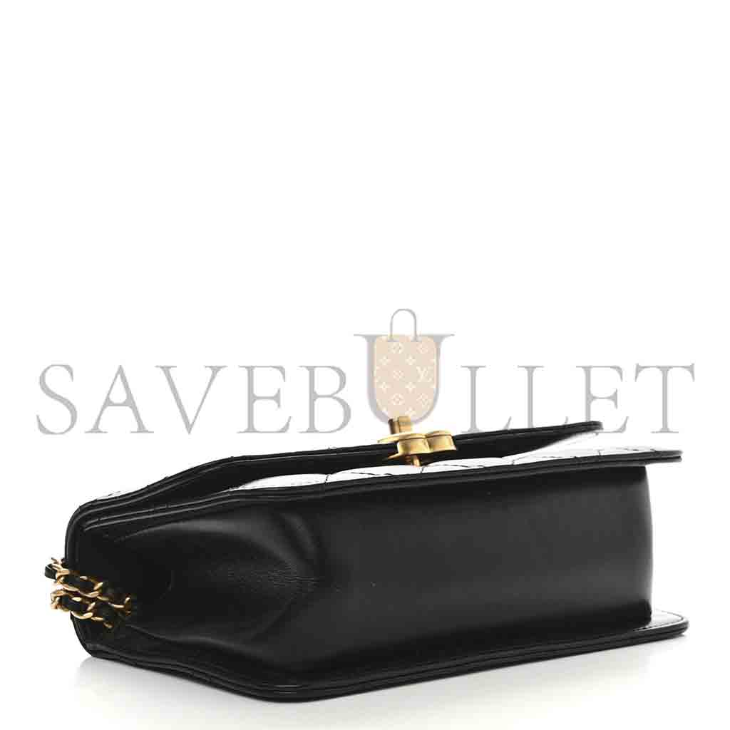 CHANEL MASTER CALFSKIN QUILTED MINI PERFECT FIT FLAP BLACK (19*12*8cm)
